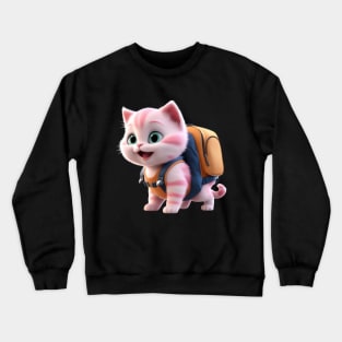 🐾 Express your love for kitties with our unique designs! Crewneck Sweatshirt